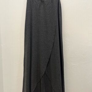 Charlotte Russe Dark Gray Maxi Skirt